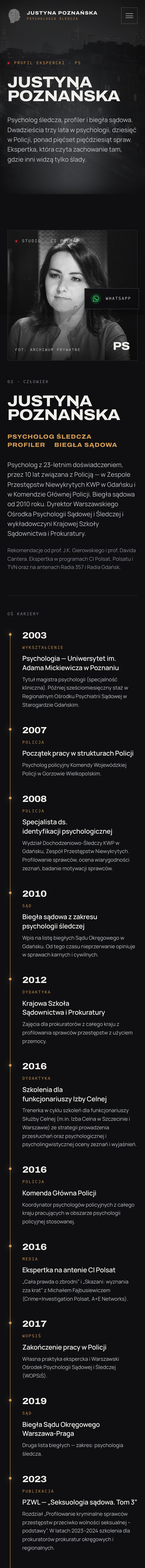 O Justynie na telefonie