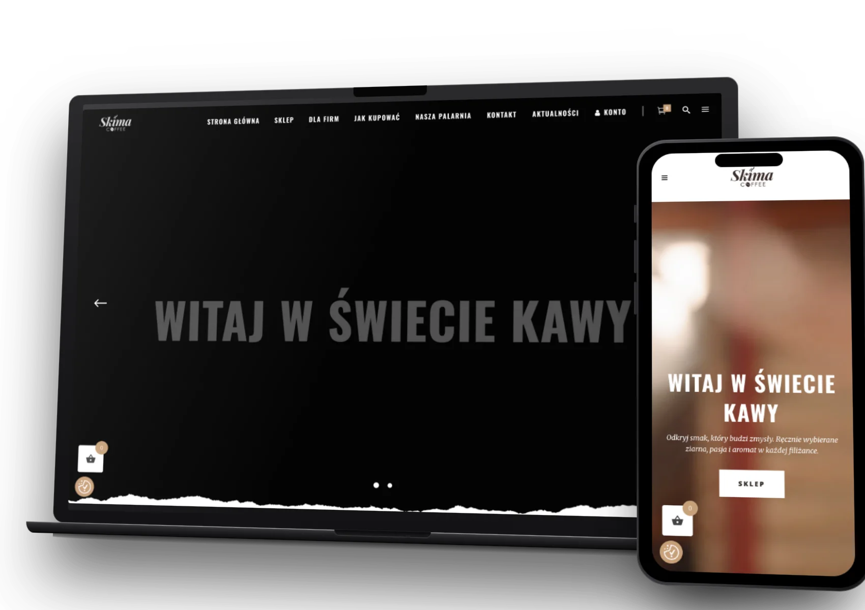Skima Coffe — realizacja Duda Design