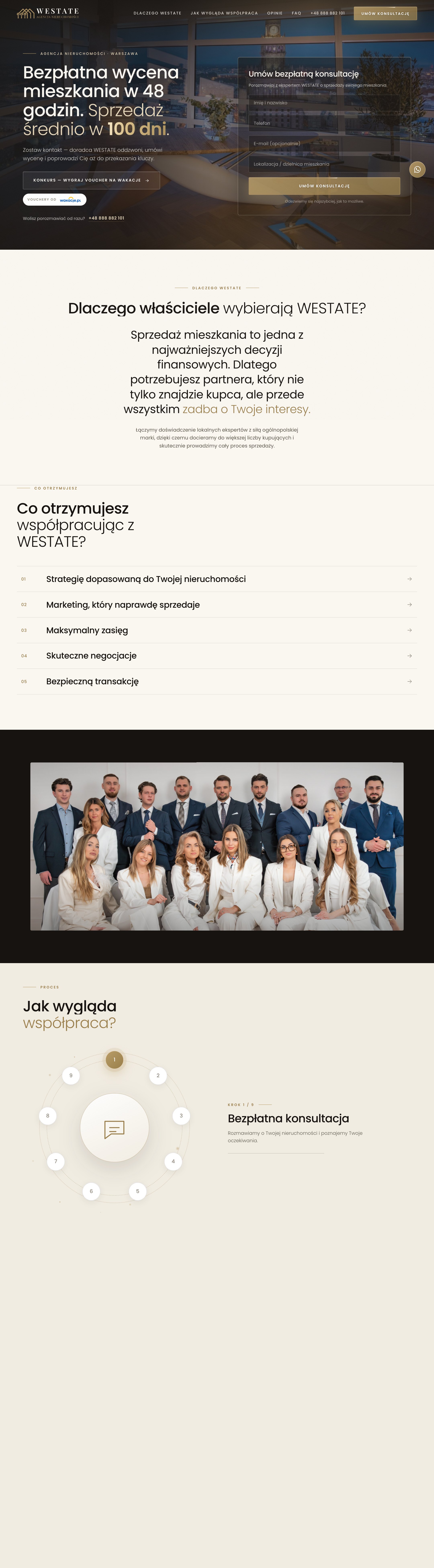 Hero z formularzem na komputerze