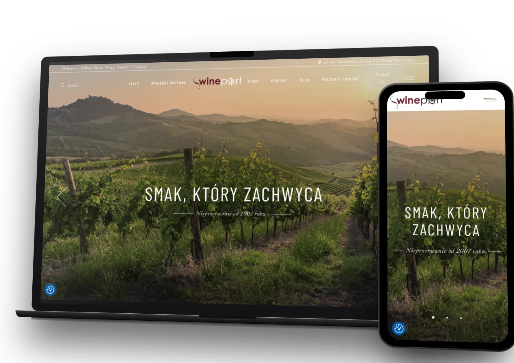Wineport — realizacja Duda Design